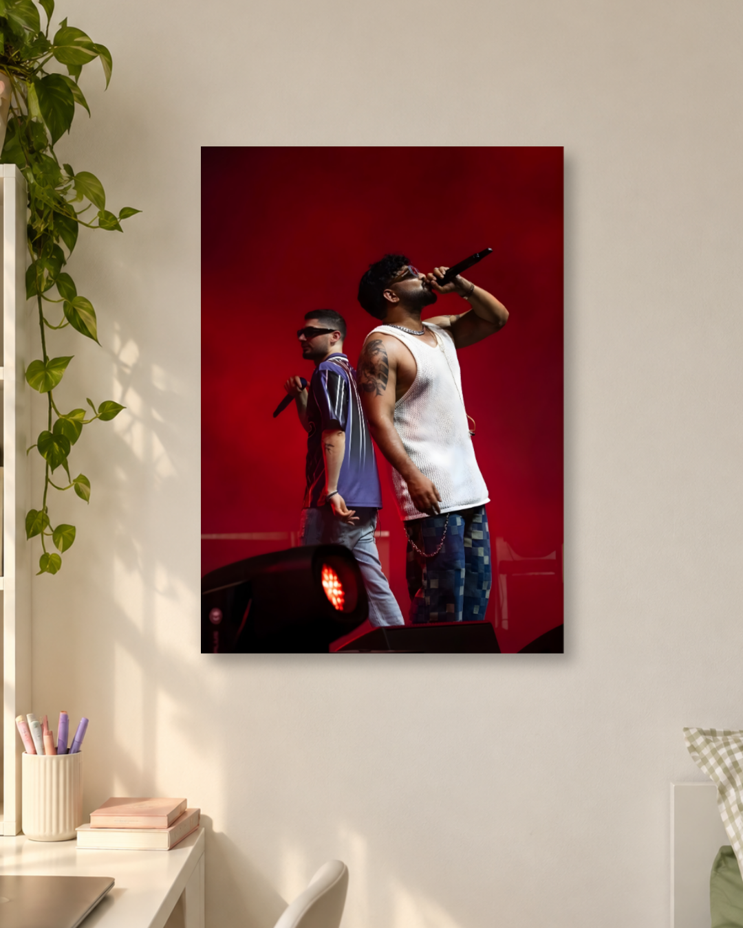 Raftaar & KR$NA Live On Stage Premium Graphic Tee - Desi Hip Hop Poster