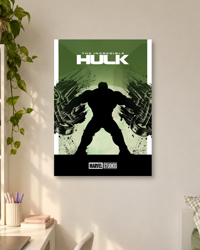 The Incredible Hulk Minimalist Silhouette Marvel Studios poster