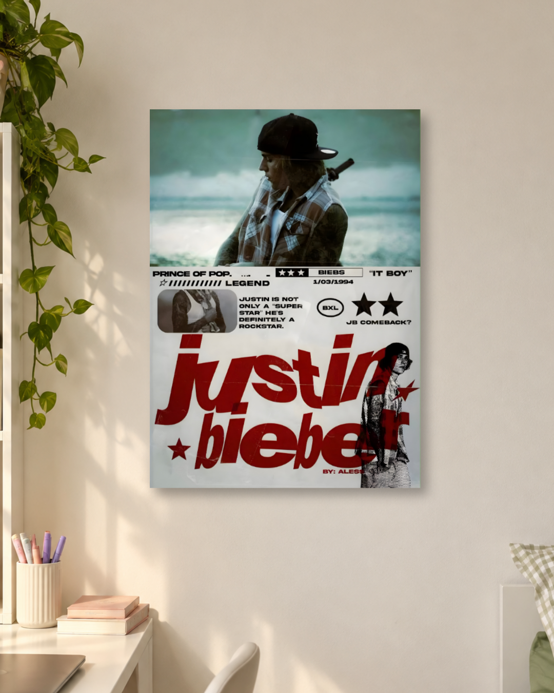 Justin Bieber Prince of Pop Magazine Poster
