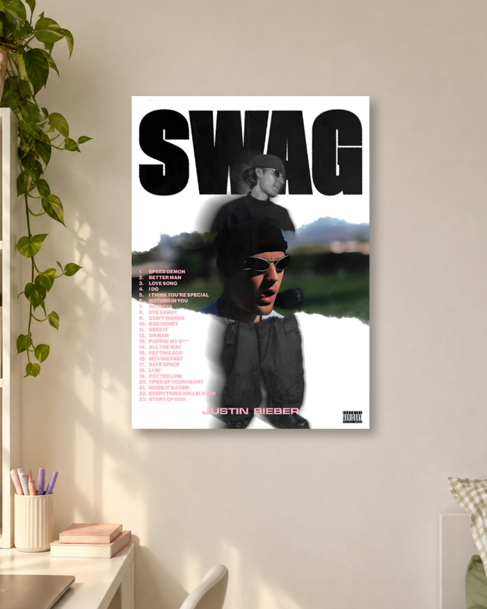 Justin Bieber Fan Made Swag Album Concept Tracklist Poster